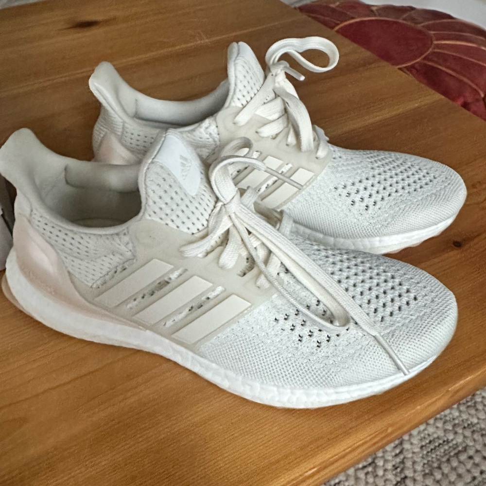 Never Worn Adidas Women's Cream UltraBoost Sneakers